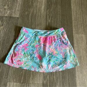 Lilly Pulitzer Pink and Blue A-Line Skirt